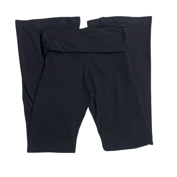 Y2K Women's Black Cotton Yoga Flare Leggings With Waistband Size : Small - Picture 3 of 11